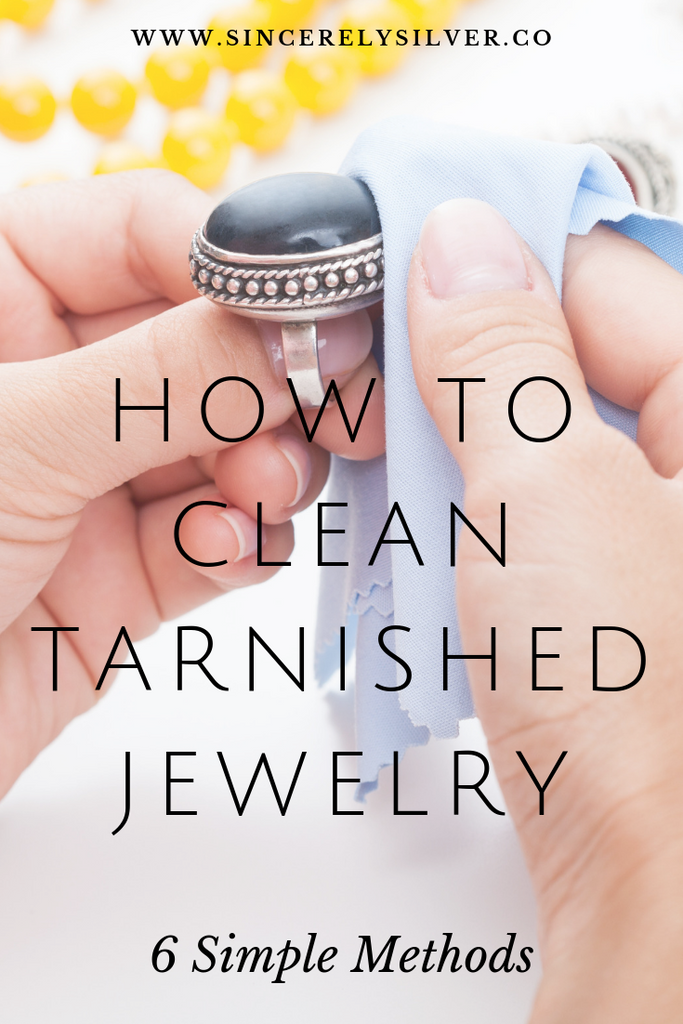 Cleaning tarnished silver jewelry