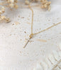 Gold Studded Cross Necklace