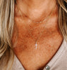 Gold Studded Cross Necklace